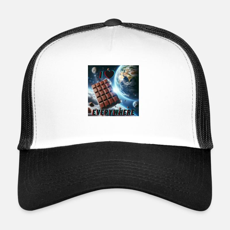 I love chocolate - everywhere Trucker Cap
