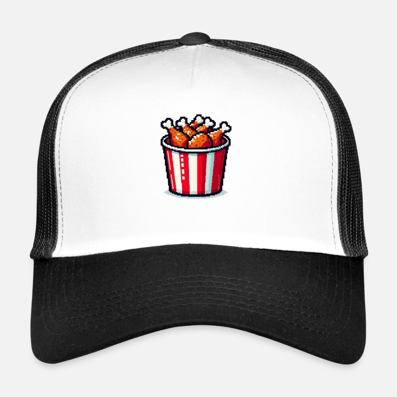 Pixel Art - Seau de poulet frit Casquette trucker 