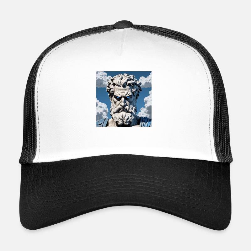 Mythos Zeus - Trucker Cap - Weiß/Schwarz