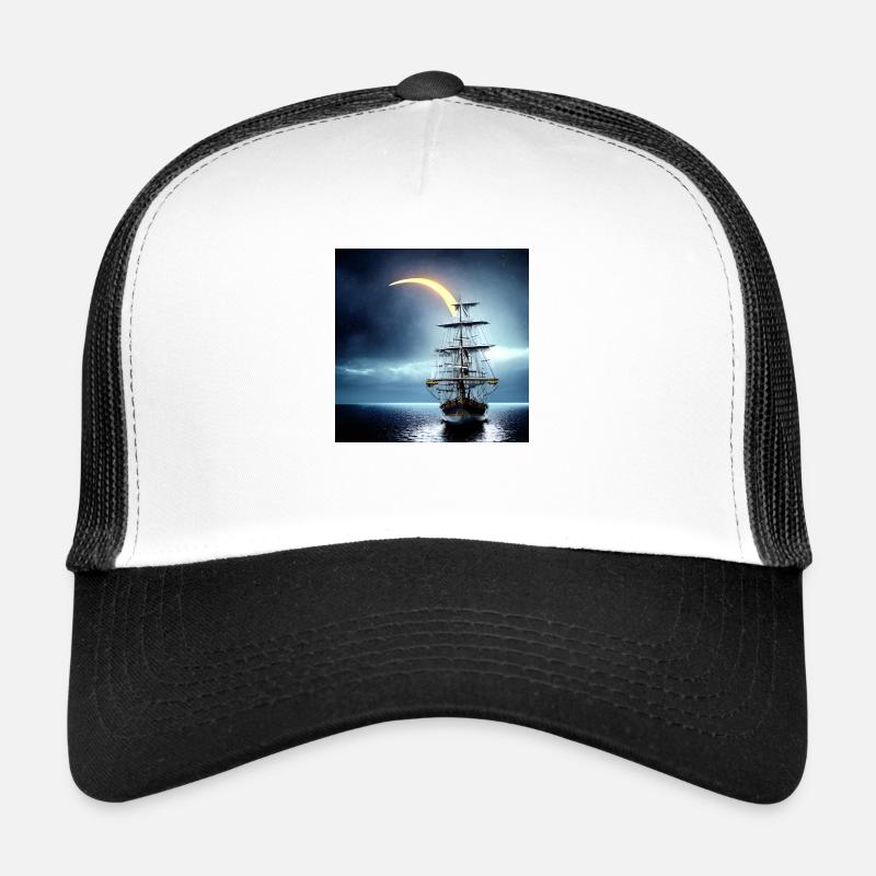 Reise - Trucker Cap - Weiß/Schwarz