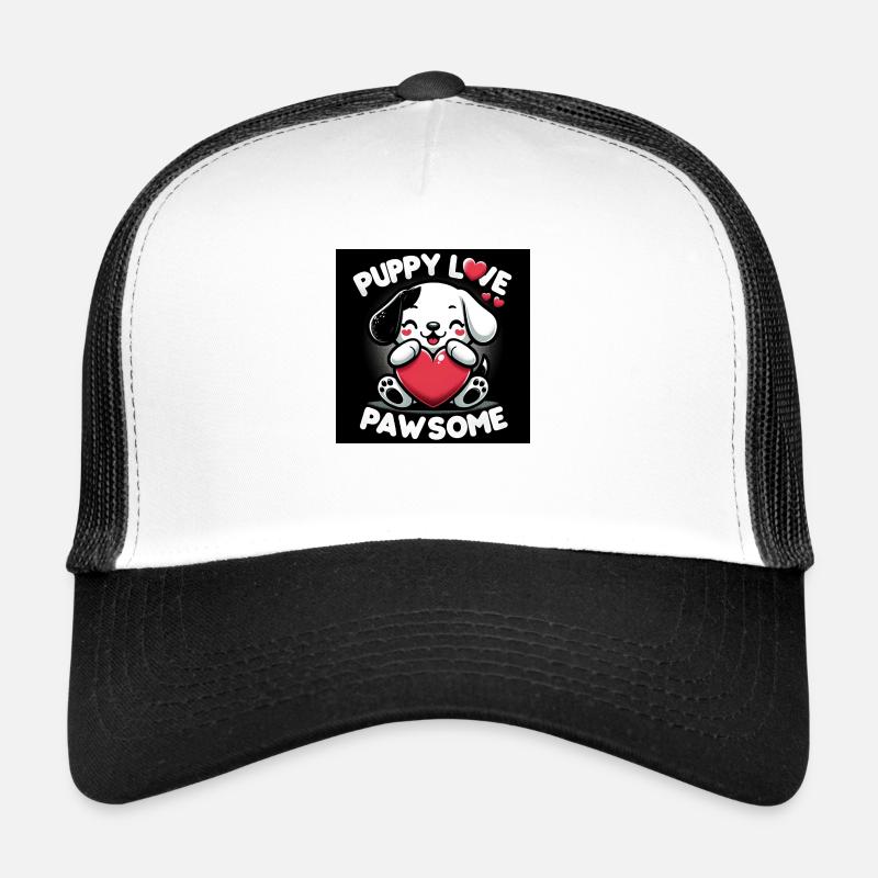 L’amour pur du chiot Casquette trucker 