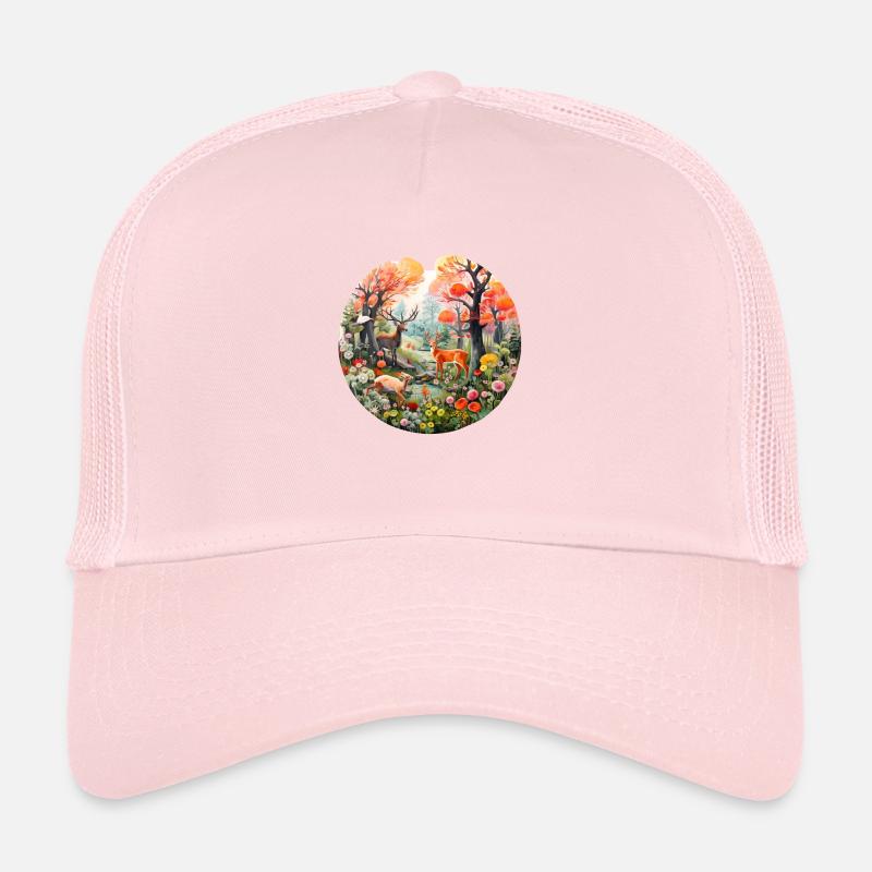 Scène de forêt printanière Casquette trucker 