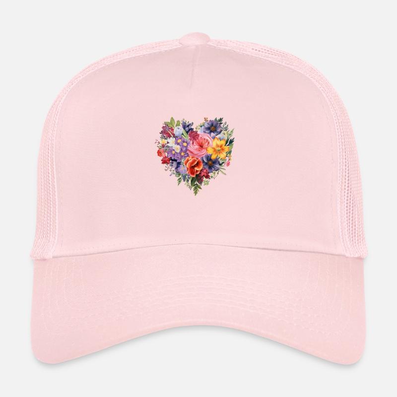 Amour de fleur de printemps Casquette trucker 