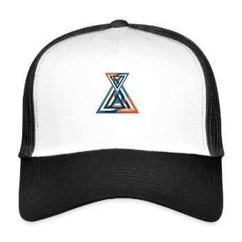 Triadic Nexus of Ruego Arts - Trucker Cap - Weiß/Schwarz - Vorne