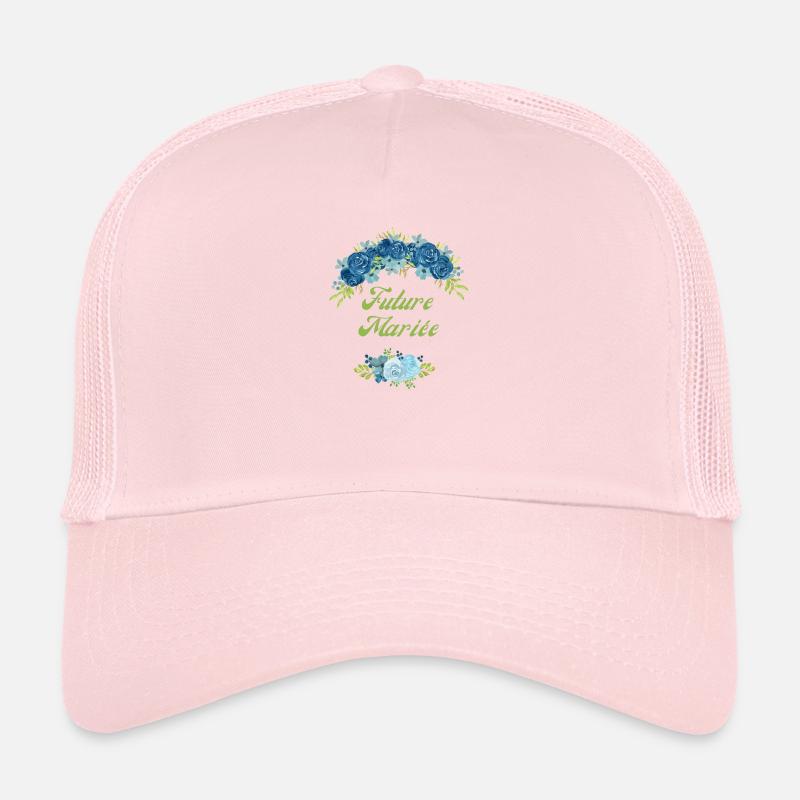 Bride-to-be Blue Flowers - Matching tshirt Trucker Cap