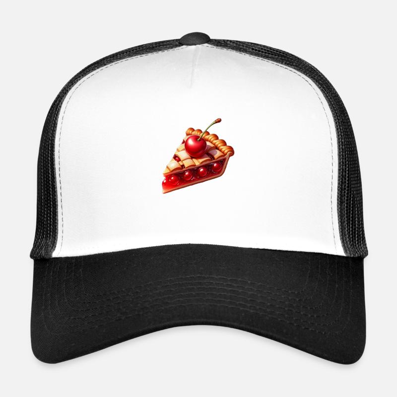 Kirschkuchen - Trucker Cap - Weiß/Schwarz