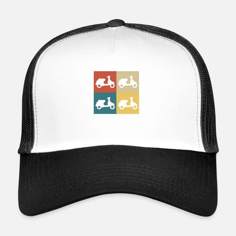 Retro Vintage Scooter Trucker Cap