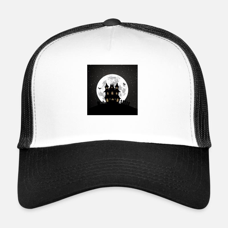 Haunted house Trucker Cap