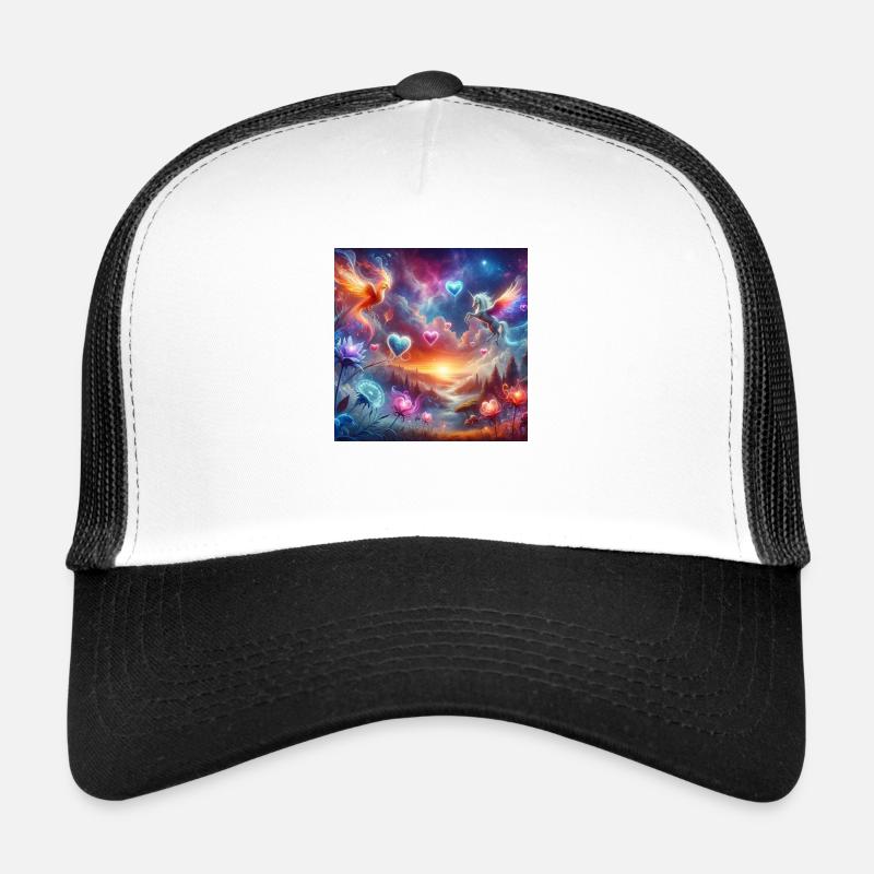 Mystical Creatures 1 - Trucker Cap - white/black