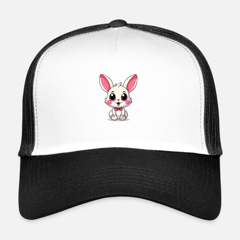 Hasenbaby - Trucker Cap - Weiß/Schwarz