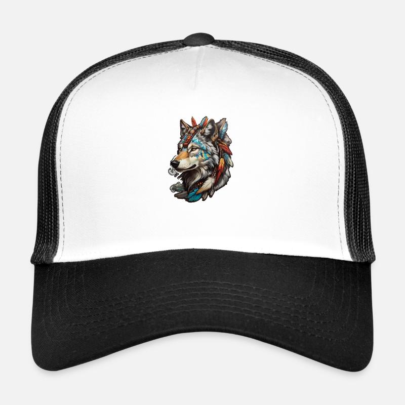 Wolf Indianer Trucker Cap
