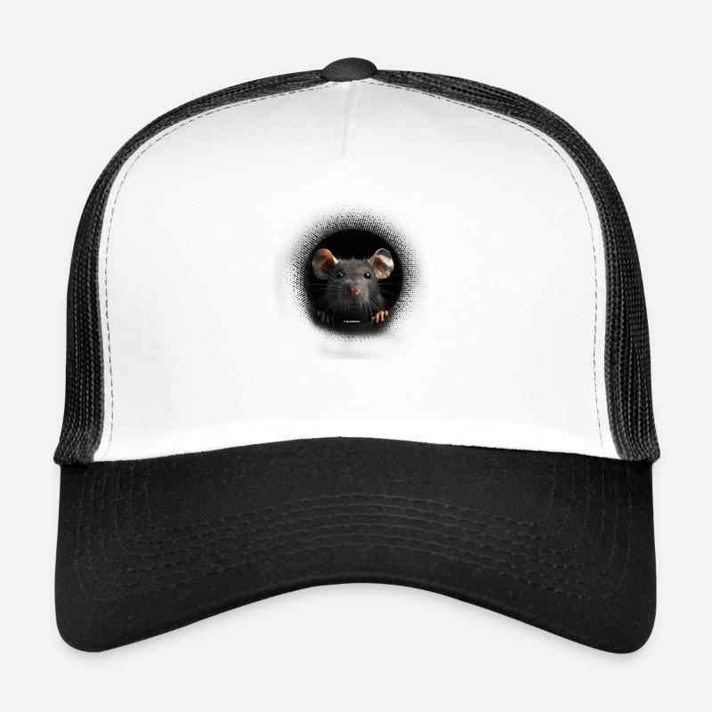 Rat de vison heureux Casquette trucker 