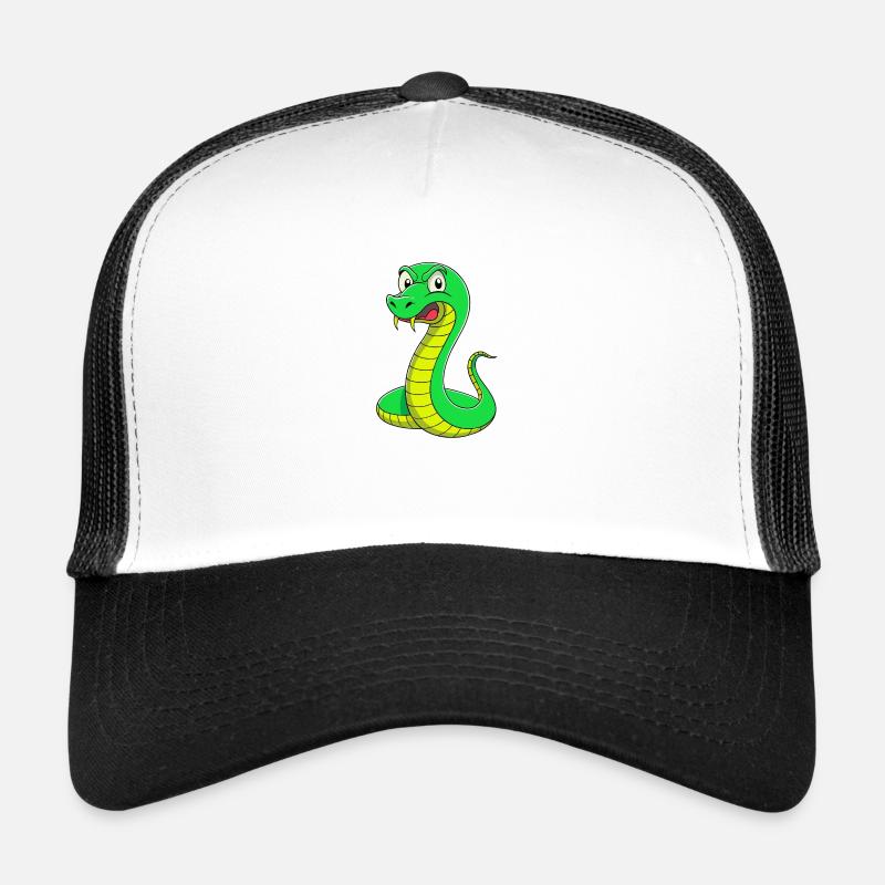 Disgusted Serpent: A Snaky Expression Trucker Cap