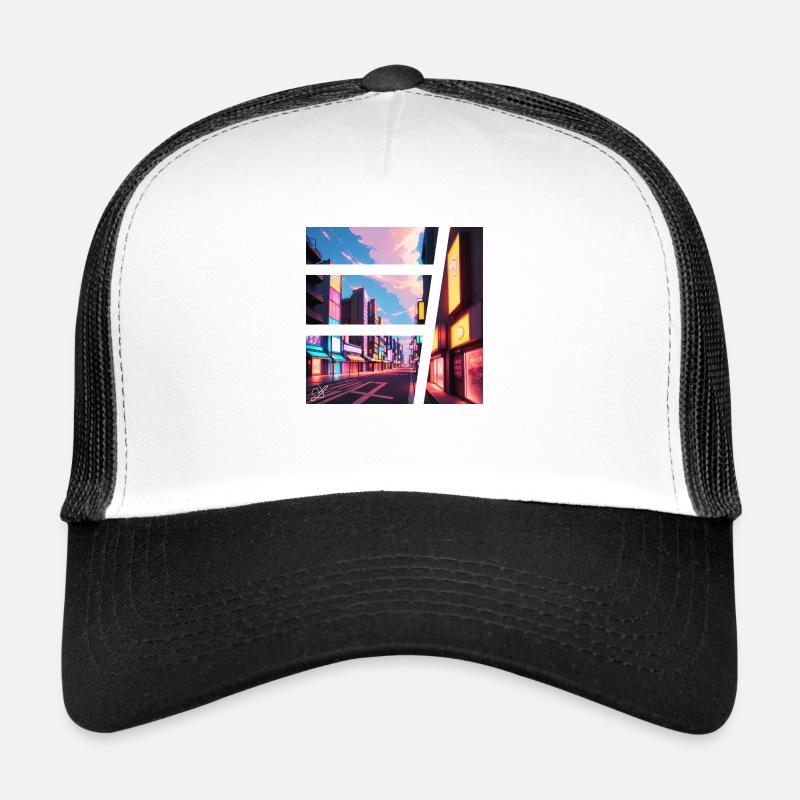 Asien-Stadt Trucker Cap