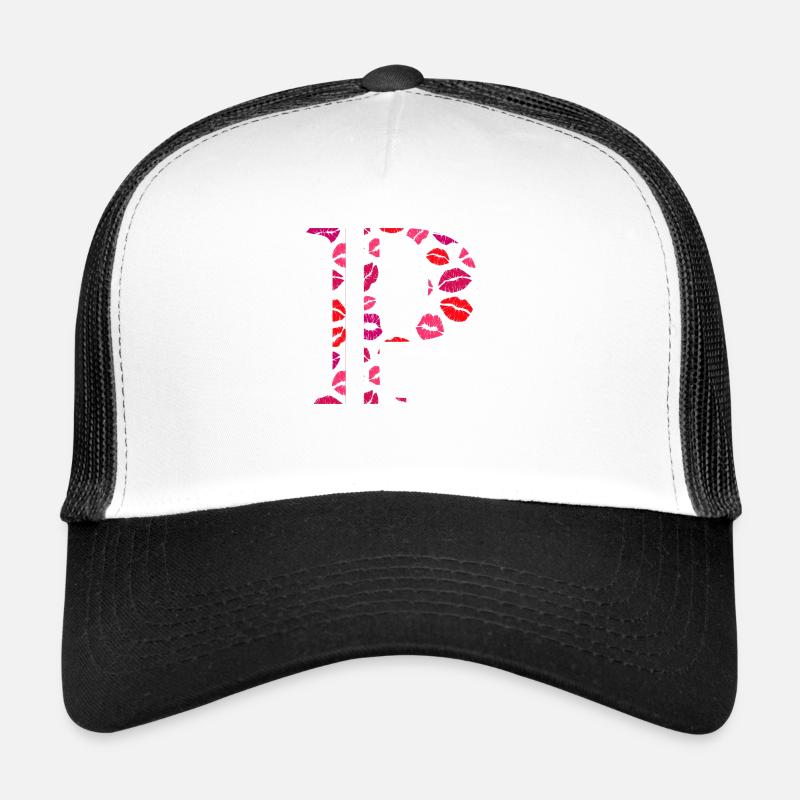 Buchstabe p Küsse Trucker Cap