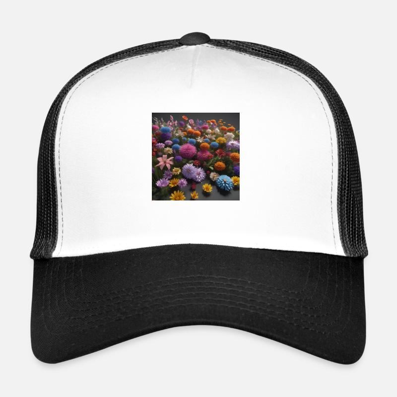 Fleur Casquette trucker 