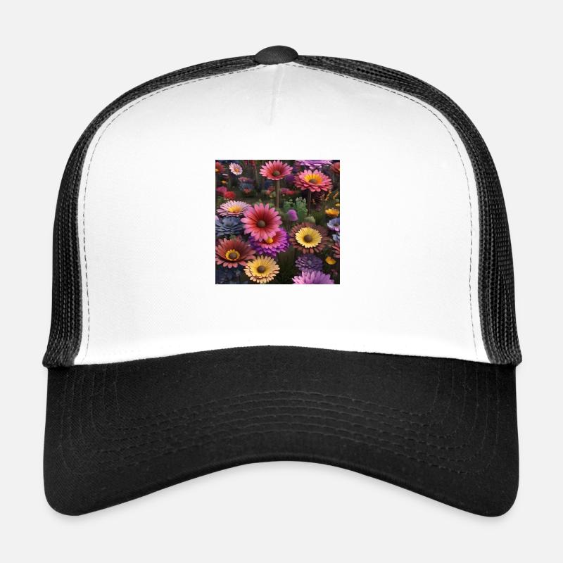 Fleur Casquette trucker 