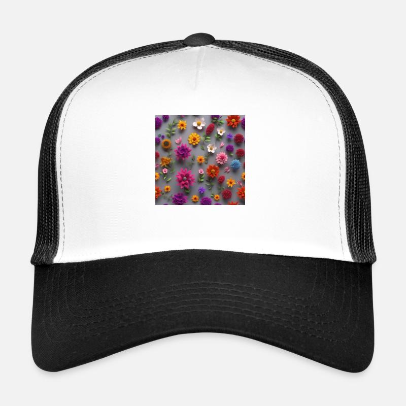 Fleur Casquette trucker 
