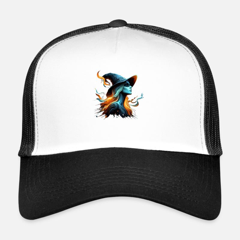 The Witch | female archetype - Trucker Cap - white/black