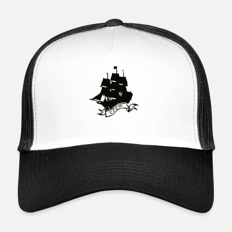 Pirate ship crew - Trucker Cap - Weiß/Schwarz