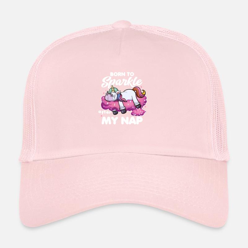 Né pour Sparkle Licorne de dessin animé Casquette trucker 