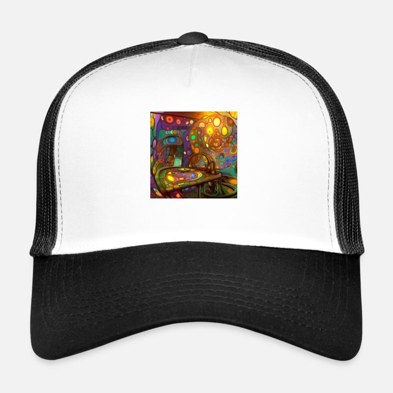 wonder 1672490191840 - Trucker Cap - Weiß/Schwarz