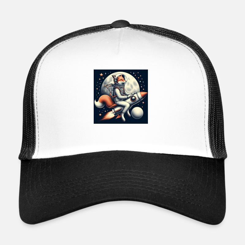 Raketen Fuchs - Trucker Cap - Weiß/Schwarz