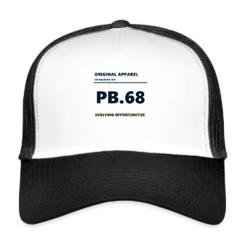 Originall paintball apparrel, caliber .68, evolve - Trucker Cap - white/black - Front
