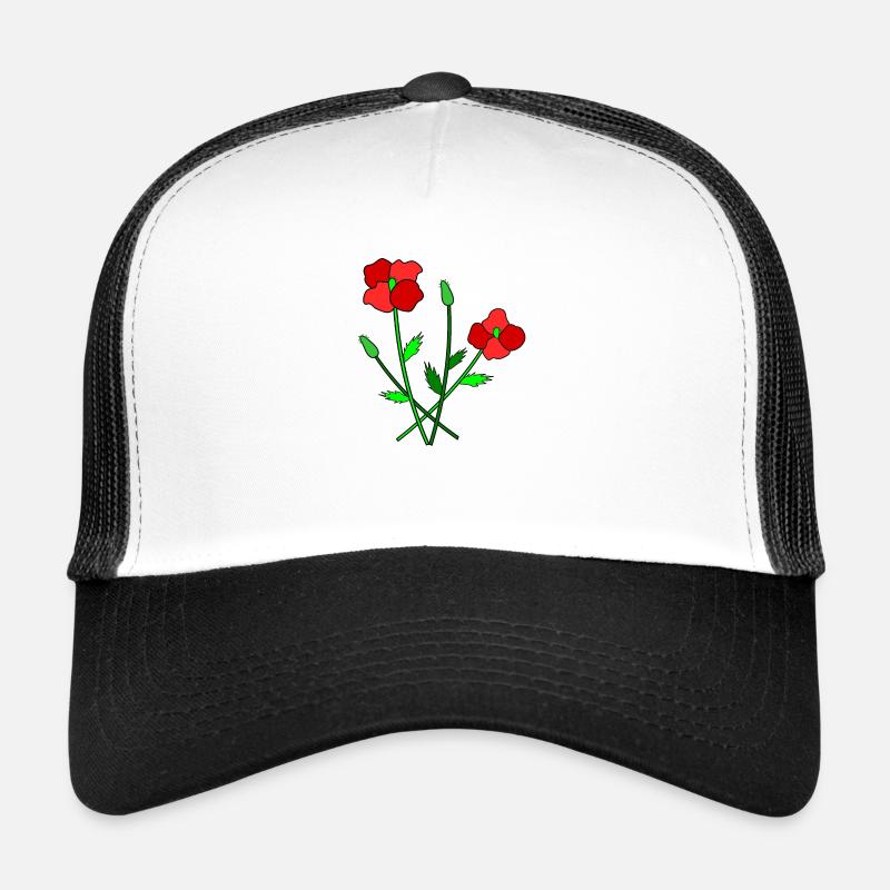 Blühender Mohn Trucker Cap
