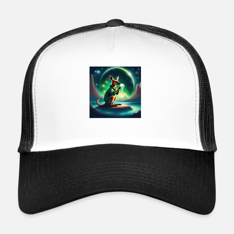 Pakkunes 🌙🌙🌙 - Trucker Cap - Weiß/Schwarz