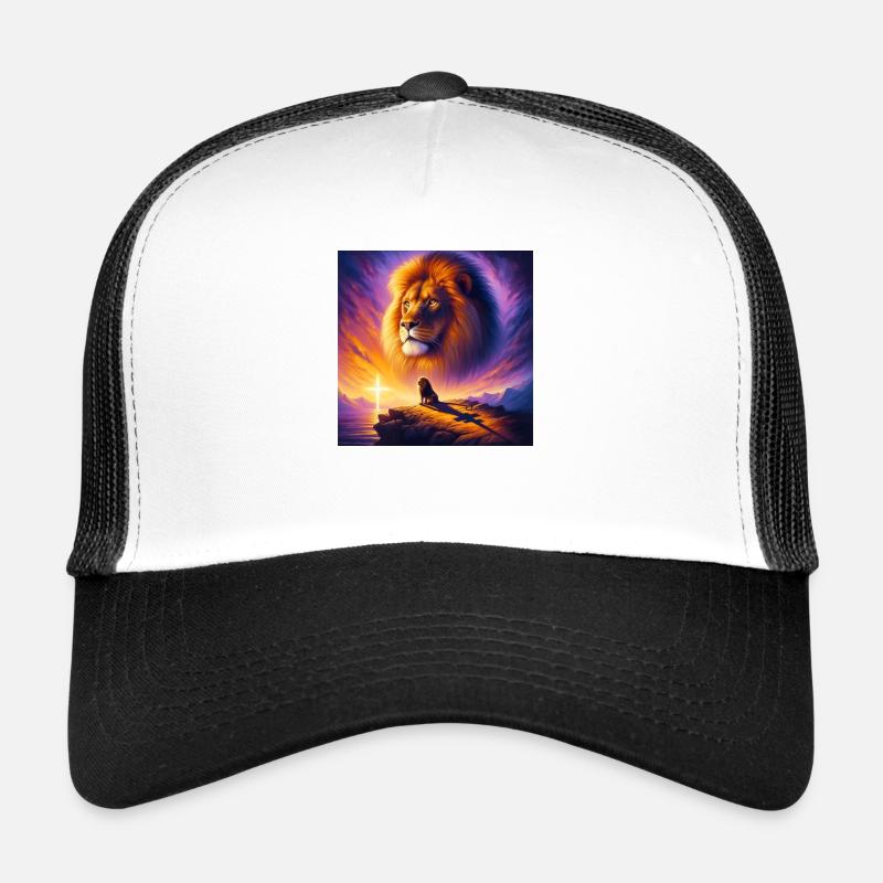 Puissant Lion de Juda 2 Casquette trucker 