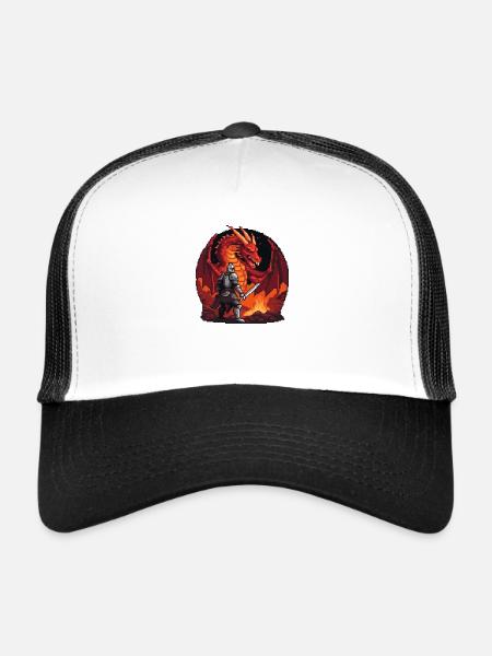 Dragon's Lair Showdown - Trucker Cap - white/black - Front