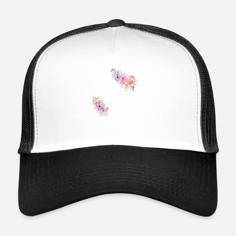 Die rosa Blumenbraut - Braut Geschenkidee Trucker Cap