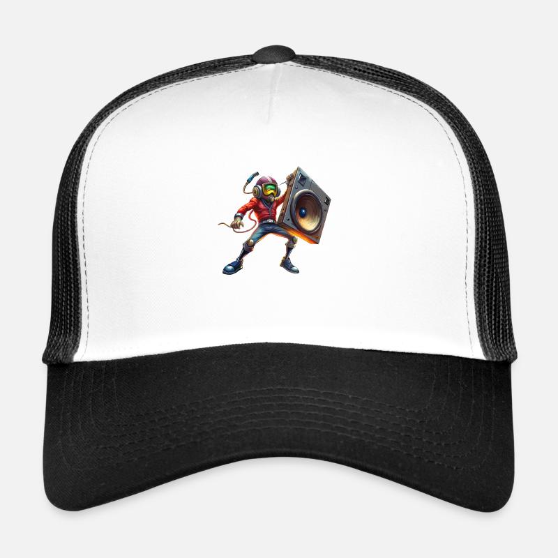 subwooferman 2024 - 3 - Trucker Cap - Weiß/Schwarz