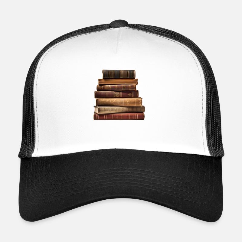 Old books, the gateway to knowledge Trucker Cap