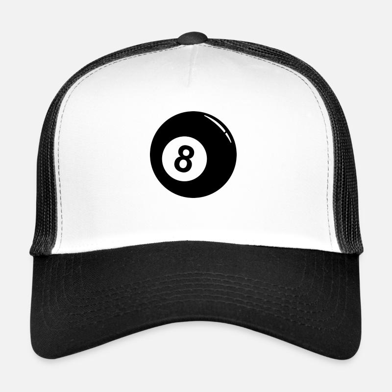Pool Billard 8 ball Trucker Cap