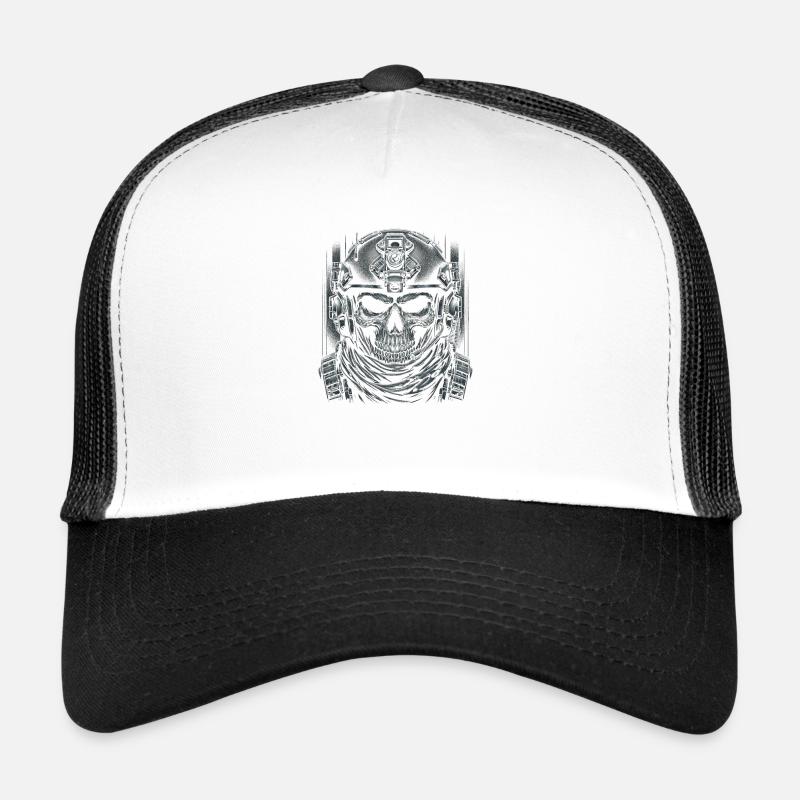 Tactical Skull Commando Trucker Cap