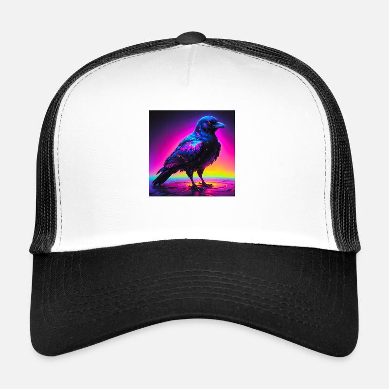 crow/raven art Trucker Cap