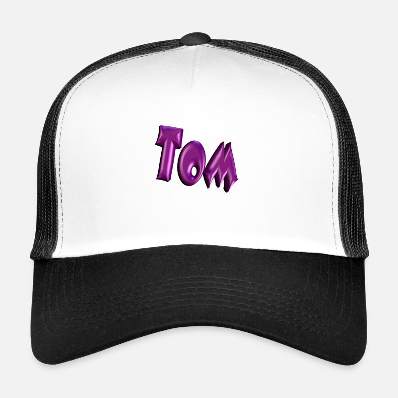 Tom2 - Casquette trucker  - blanc/noir