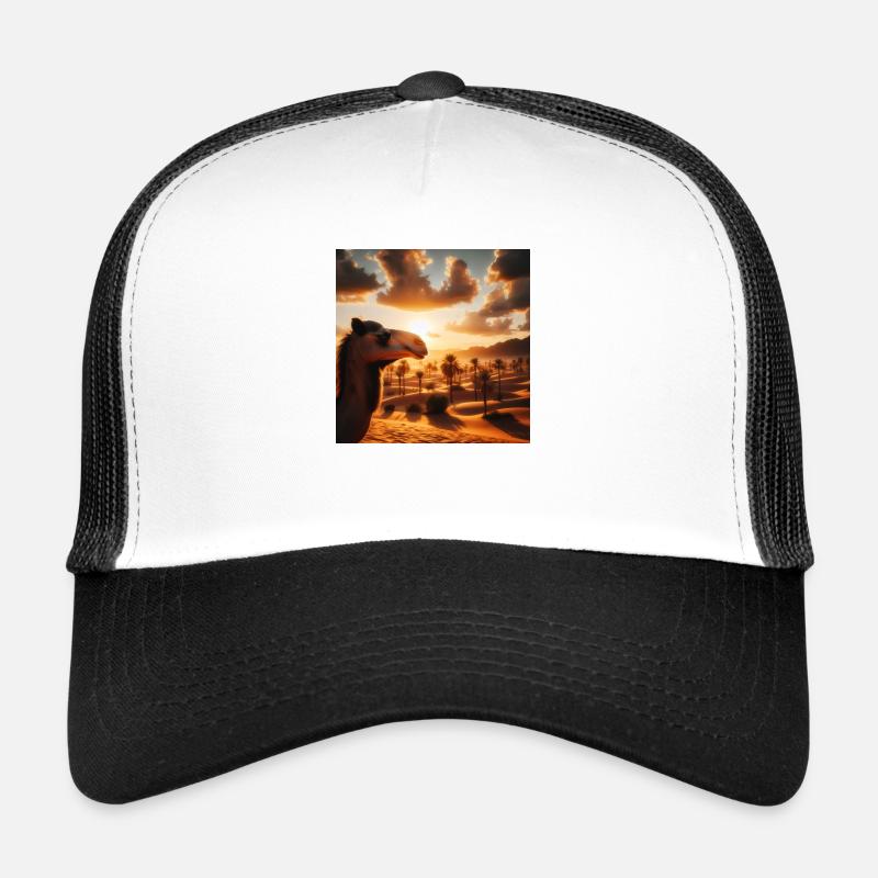Kamel in der Wüste A2 Trucker Cap