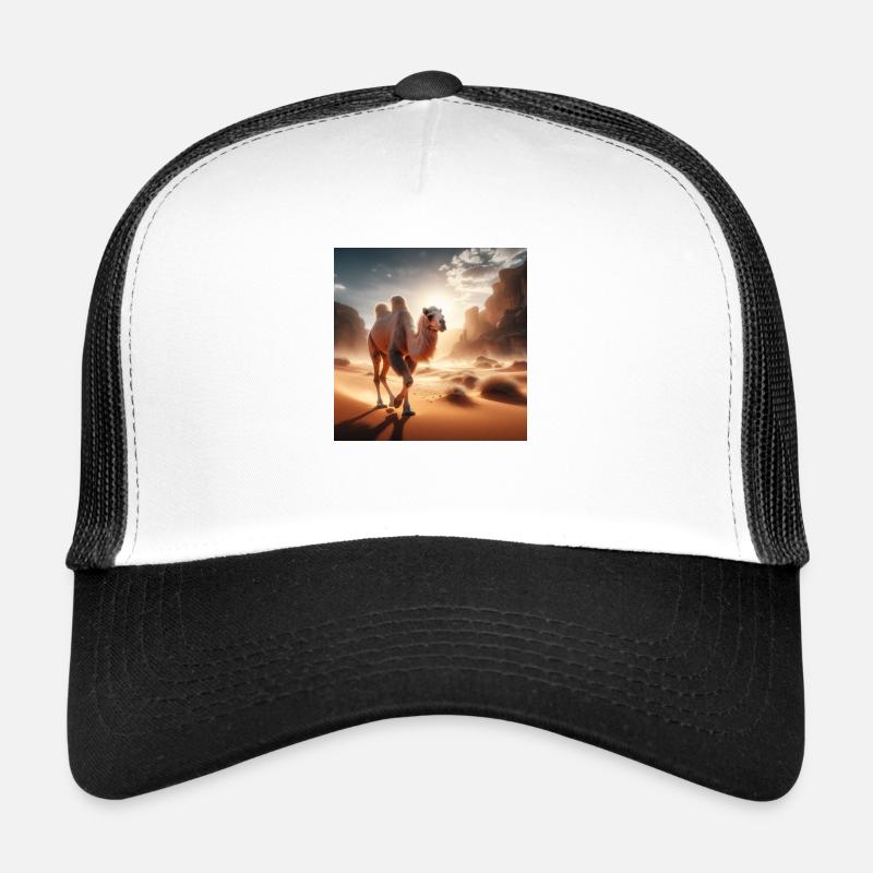 true camel in a desert A4 Casquette trucker 