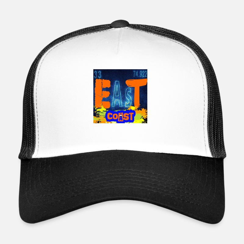 EASTCOAST - Trucker Cap - white/black