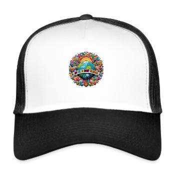 ACT NOW, OR REGRET TOMORROW - Casquette trucker  - blanc/noir - Devant