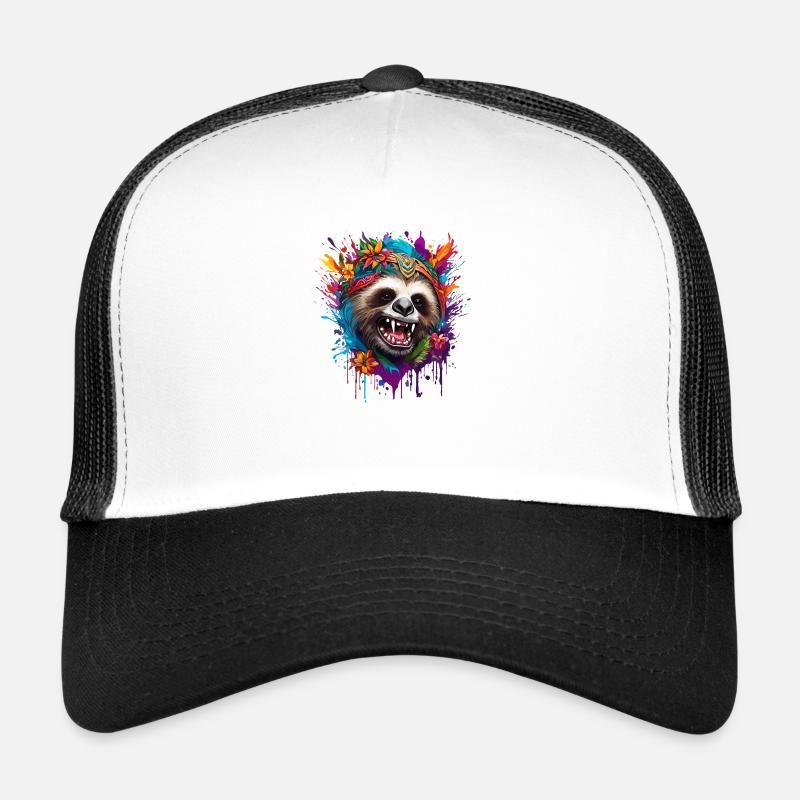 Tattoo / Tier / Kunst / cool / Comic / Faultier Trucker Cap