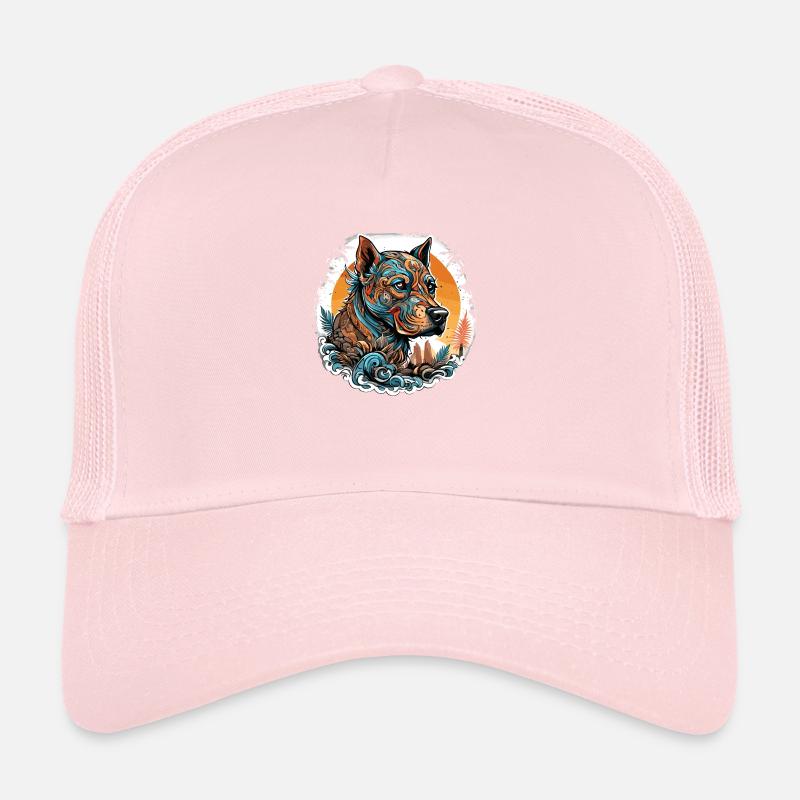 Tattoo / Tier / Kunst / cool / Comic / Hund Trucker Cap