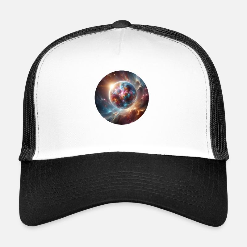 Espace - Casquette trucker - blanc/noir