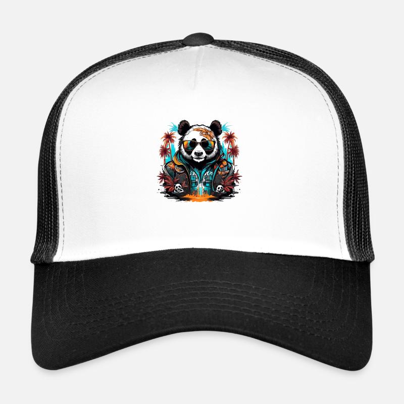 Tattoo / Tier / Kunst / cool / Comic / Panda Trucker Cap