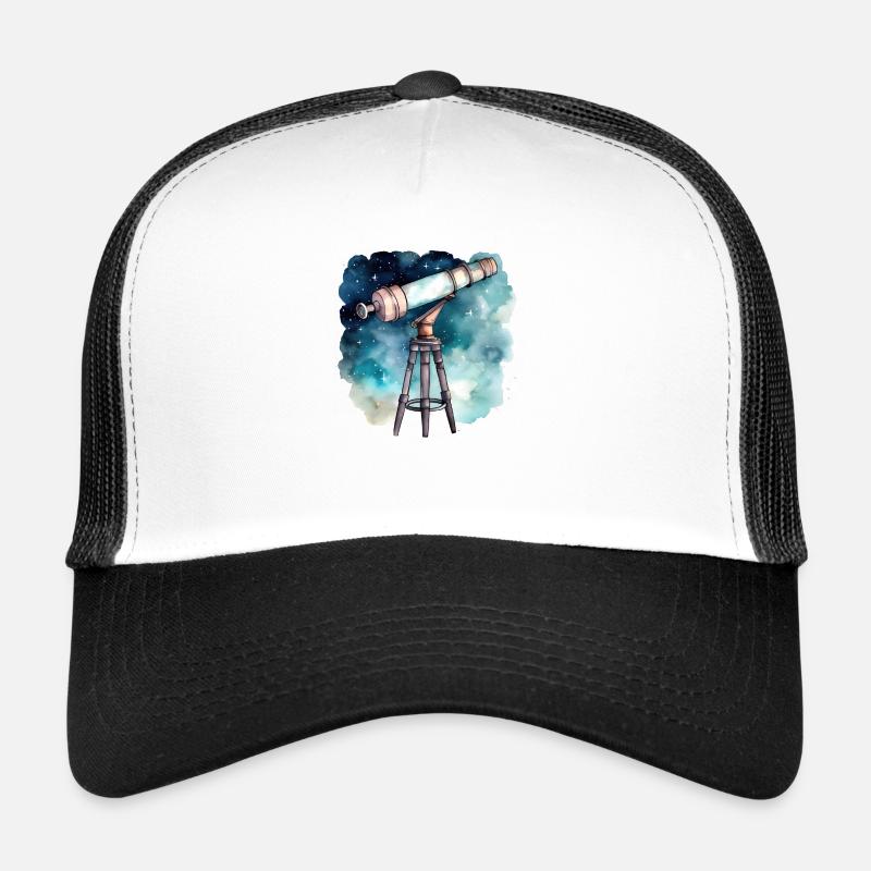 Fernrohr - Trucker Cap - Weiß/Schwarz