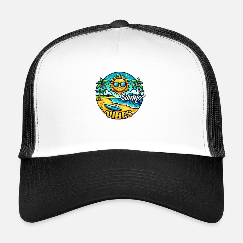 Tropical Summer Vibes Trucker Cap