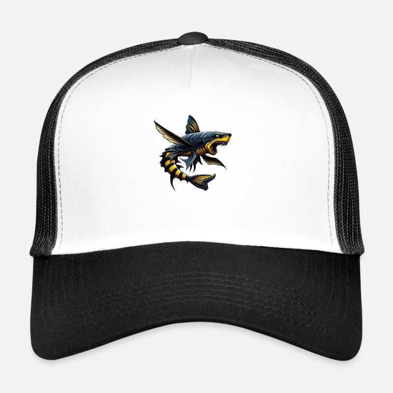 Wasp shark - Trucker Cap - white/black